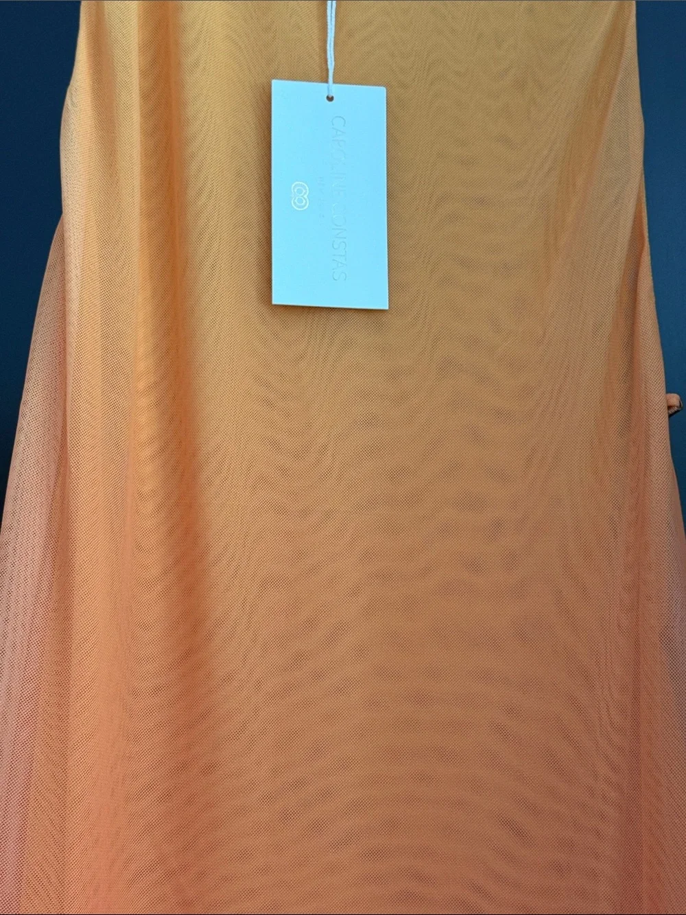 Carolyn Constas Gradient Orange to Red swim coverup  Dress M